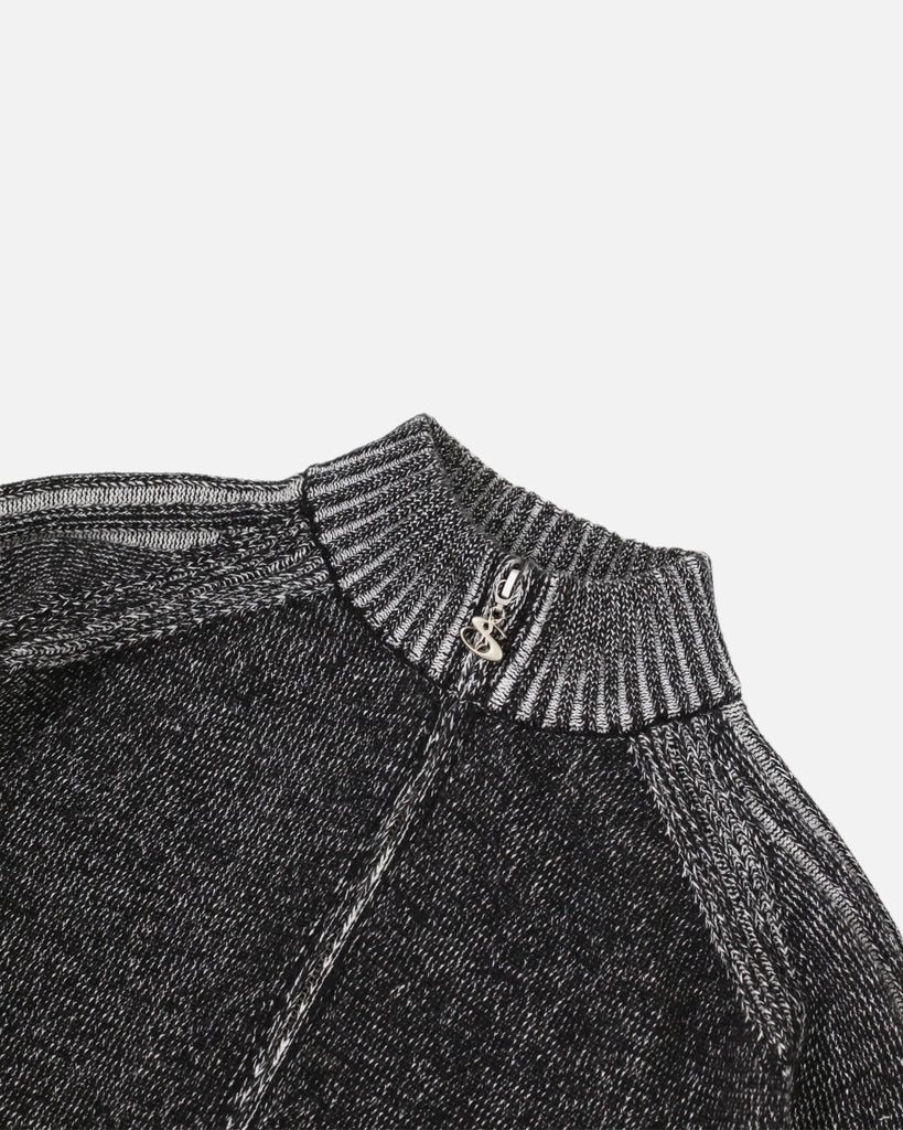 Yardsale Heathered Phantasy Full-Zip Hood in Black / Stone blues store www.bluesstore.co