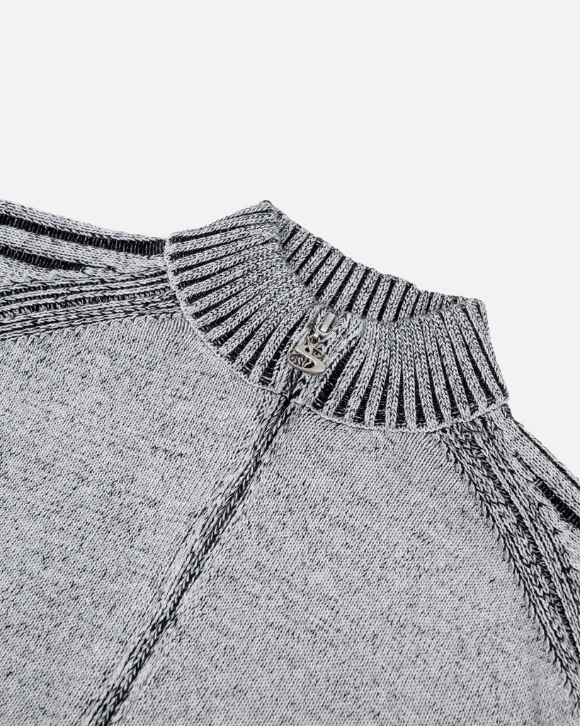 Yardsale Heathered Phantasy Full-Zip Hood in Stone / Black blues store www.bluesstore.co