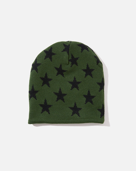 Reversible @Sun Skull Beanie in Forest Green from Always Do What You Should Do blues store www.bluesstore.co