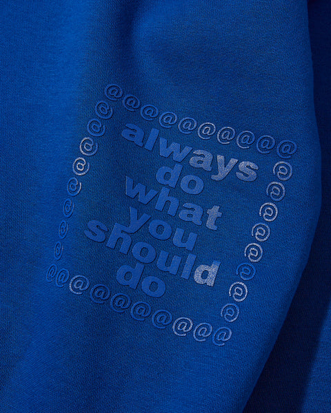 @Sun Hoodie in Royal Blue from Always Do What You Should Do blues store www.bluesstore.co