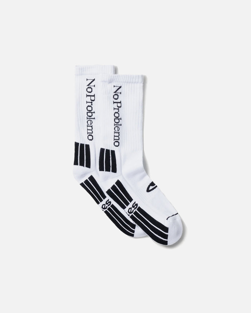 No Problemo Socks - White