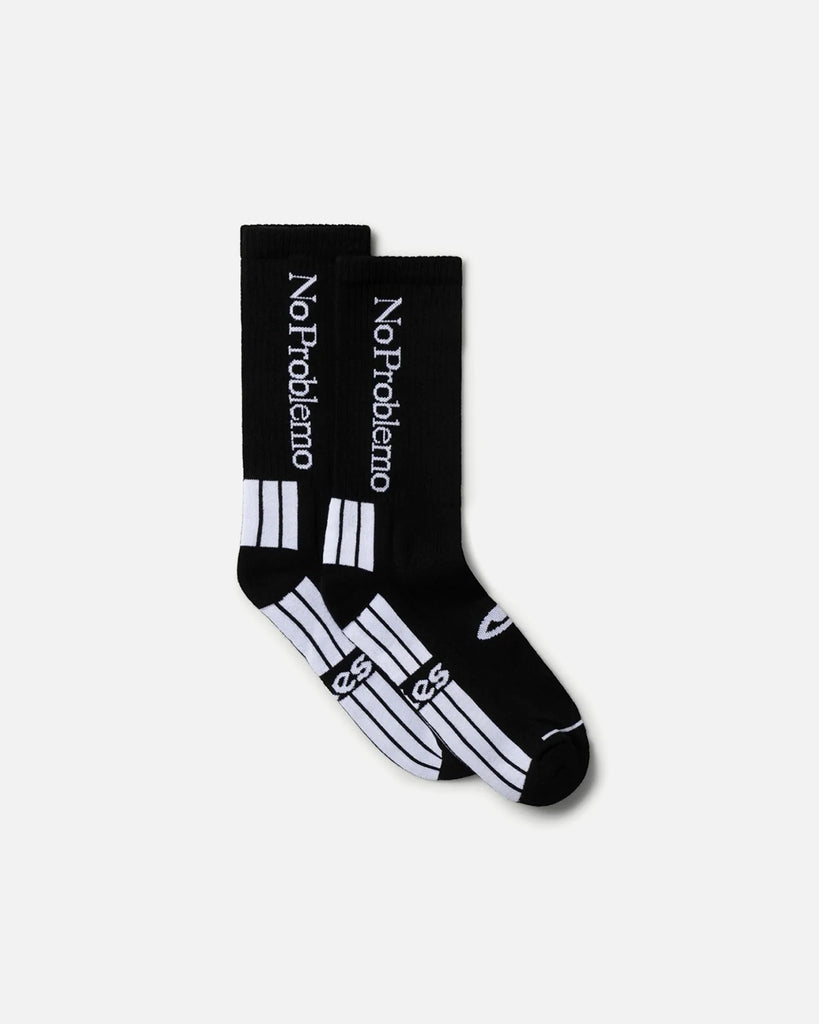 No Problemo Socks in Black from the Aries Arise Autumn / Winter 2023 collection blues store www.bluesstore.co
