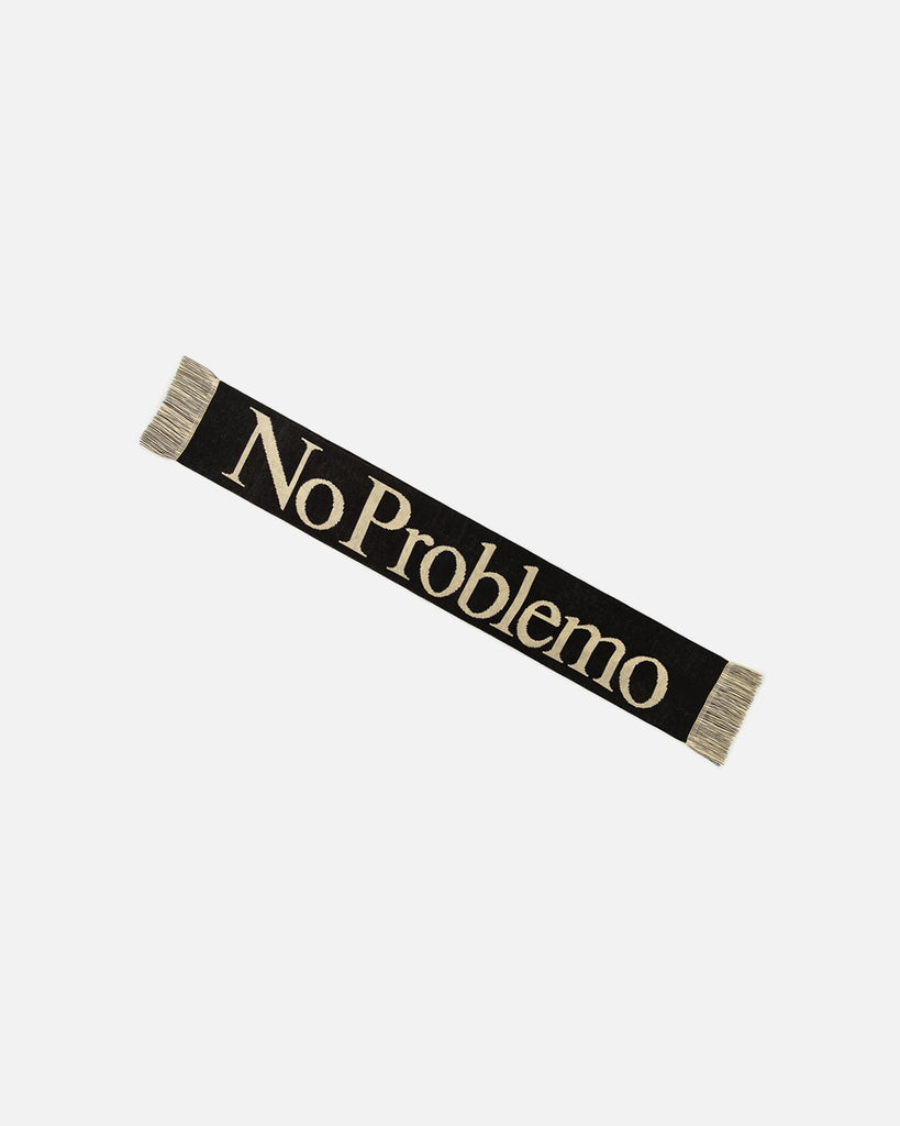 No Problemo Scarf in Black from the Aries Arise Autumn / Winter 2023 collection blues store www.bluesstore.co
