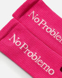 No Problemo Socks in Pink from the Aries Arise Autumn / Winter 2023 collection blues store www.bluesstore.co