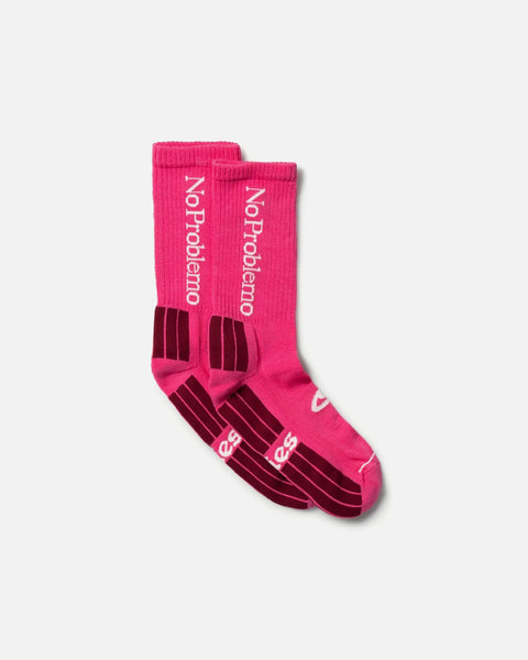 No Problemo Socks in Pink from the Aries Arise Autumn / Winter 2023 collection blues store www.bluesstore.co