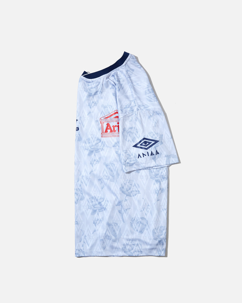 White Roses SS Football Jersey in White from the Aries x Umbro Centenary Collaboration blues store www.bluesstore.co