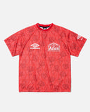 White Roses SS Football Jersey in Red from the Aries x Umbro Centenary Collaboration blues store www.bluesstore.co