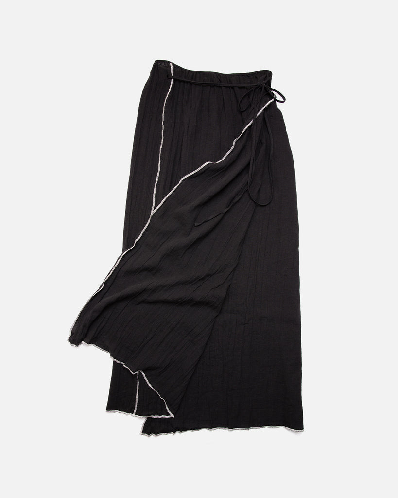 Shok Wrap Skirt in Black from the Baserange Pre Autumn / Winter 2023 collection blues store www.bluesstore.co