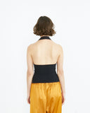 Cinder Halter Top in Black from the Baserange Summer 2024 collection blues store www.bluesstore.co