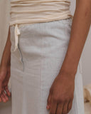 baserange Arthur Skirt Ecru Denim in Undyed blues store www.bluesstore.co