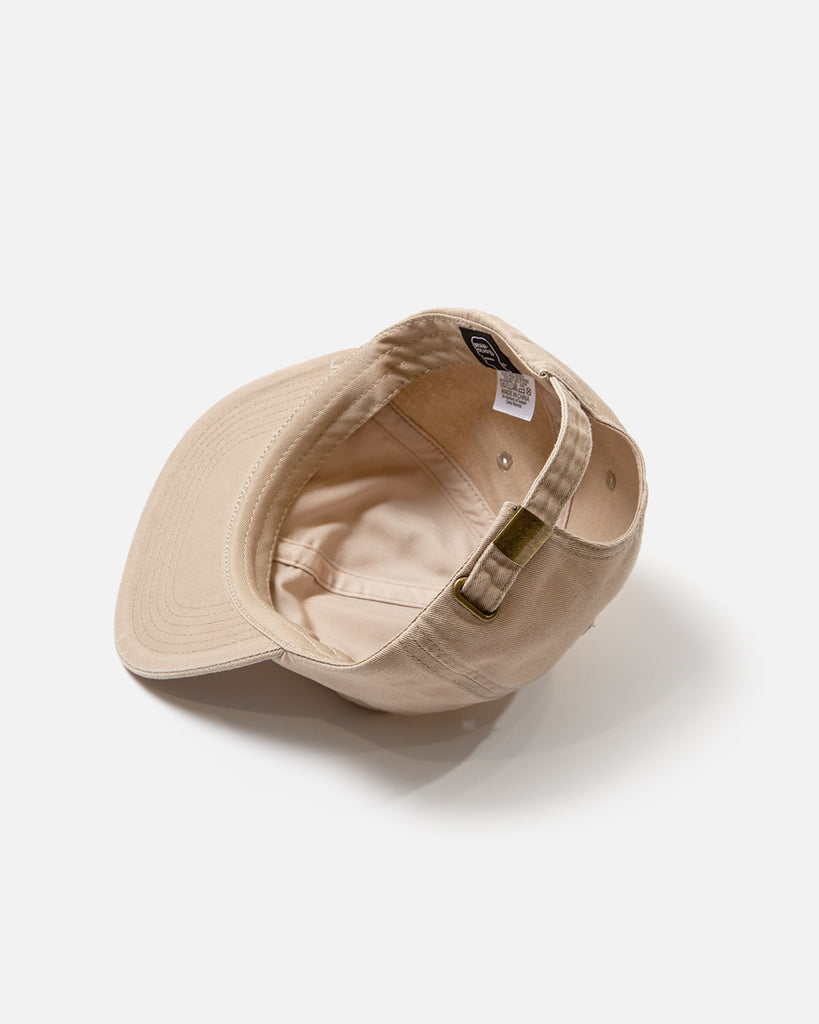 Brain Notes 6 Panel Hat in Khaki from the Brain Dead Summer 2023 collection blues store www.bluesstore.co