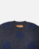 Teddy Fur Dot Sweater Vest in Navy from the Brain Dead Autumn / Winter 2023 collection blues store www.bluesstore.co
