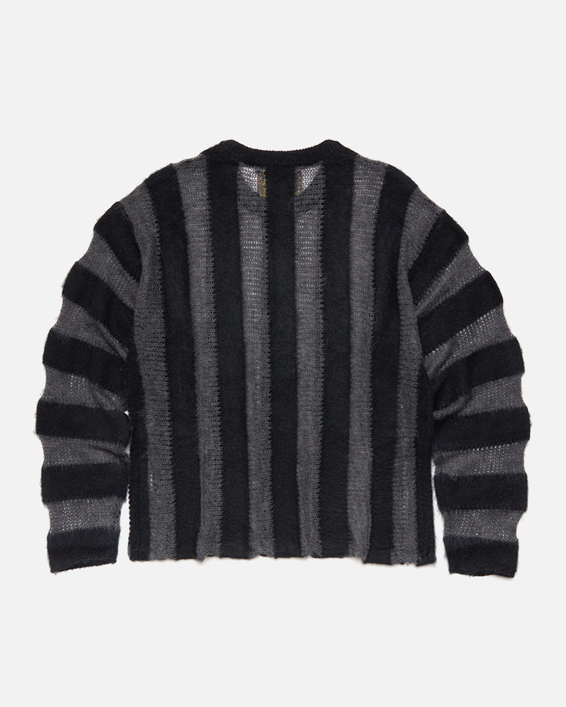 Fuzzy Threadbare Sweater in Black from the Brain Dead Autumn / Winter 2023 collection blues store www.bluesstore.co