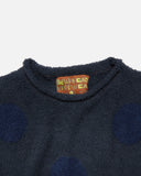 Teddy Fur Dot Sweater in Navy from the Brain Dead Autumn / Winter 2023 collection blues store www.bluesstore.co
