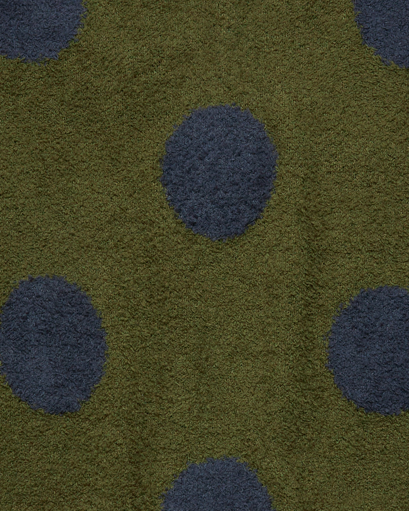 Teddy Fur Dot Sweater in Olive from the Brain Dead Autumn / Winter 2023 collection blues store www.bluesstore.co