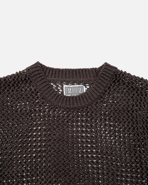 Side Rib Loose Net Knit in Charcoal from the Spring / Summer 2023 collection blues store www.bluesstore.co