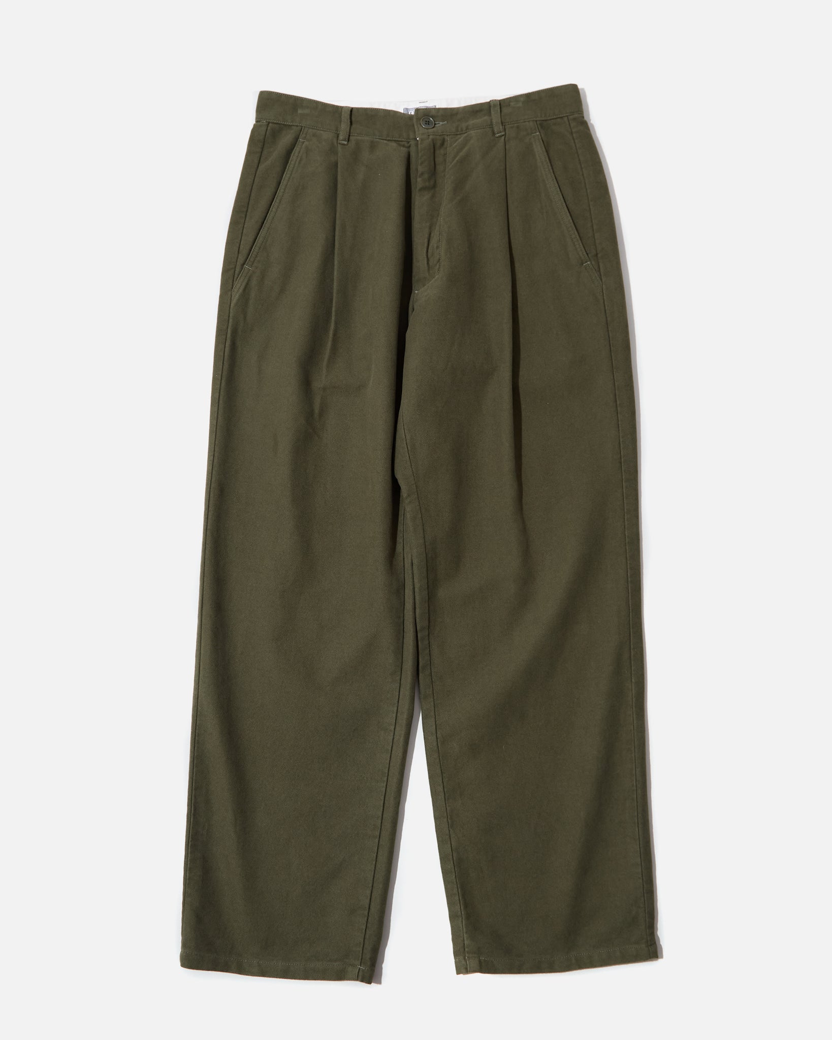 Cav Empt Brushed Soft Cotton One Tuck Pants in Green | Blues Store