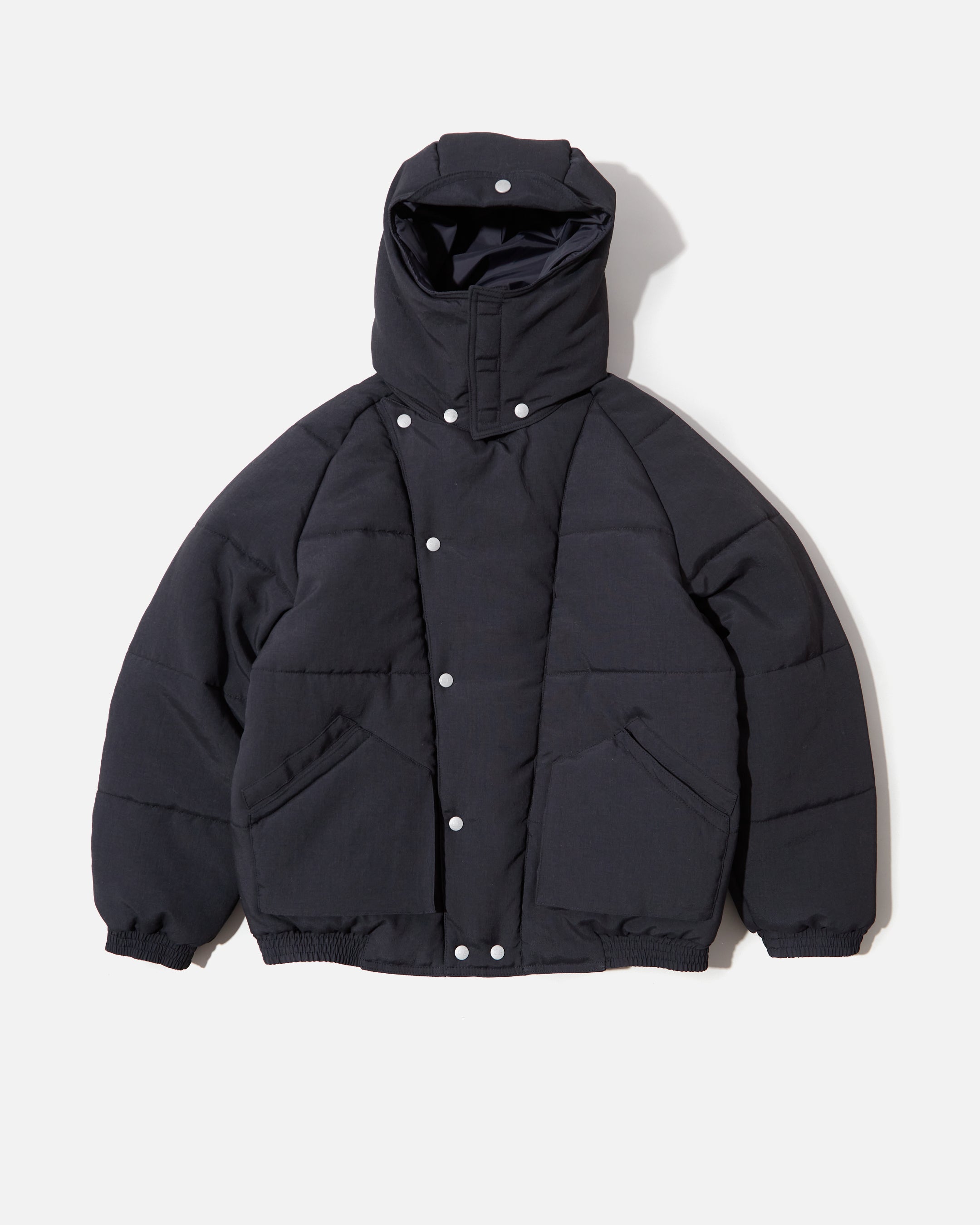Cav Empt Diagonal Flap Puff Jacket in Black | Blues Store