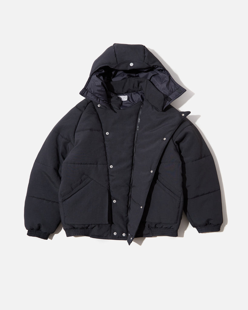 cav empt Diagonal Flap Puff Jacket in Black blues store www.bluesstore.co