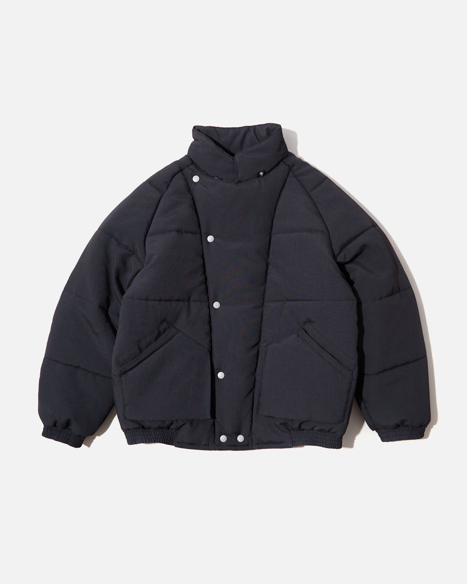 Cav Empt Diagonal Flap Puff Jacket in Black | Blues Store