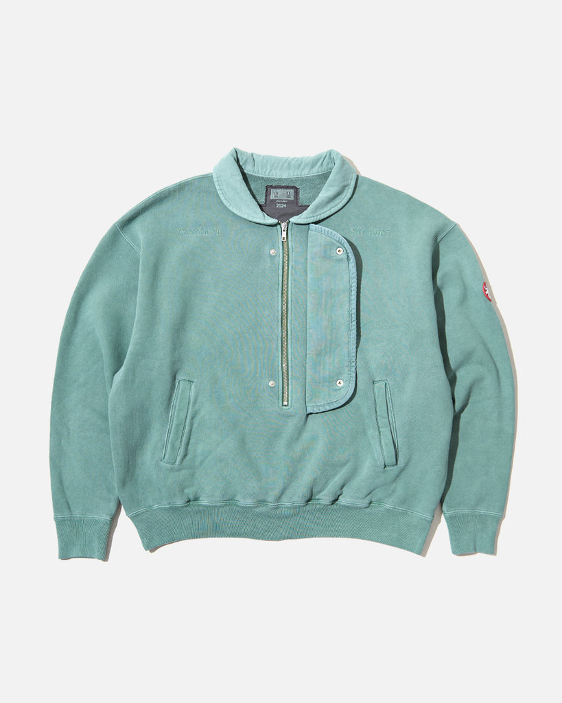 cav empt Overdye Collared Half Zip in Green blues store www.bluesstore.co