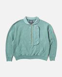 cav empt Overdye Collared Half Zip in Green blues store www.bluesstore.co