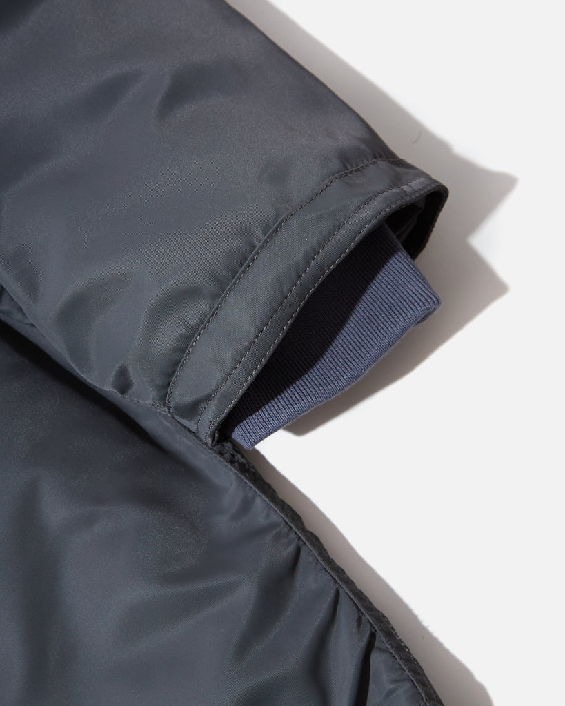 cav empt Synth Fur Hood Zip Coat in Charcoal Grey blues store www.bluesstore.co