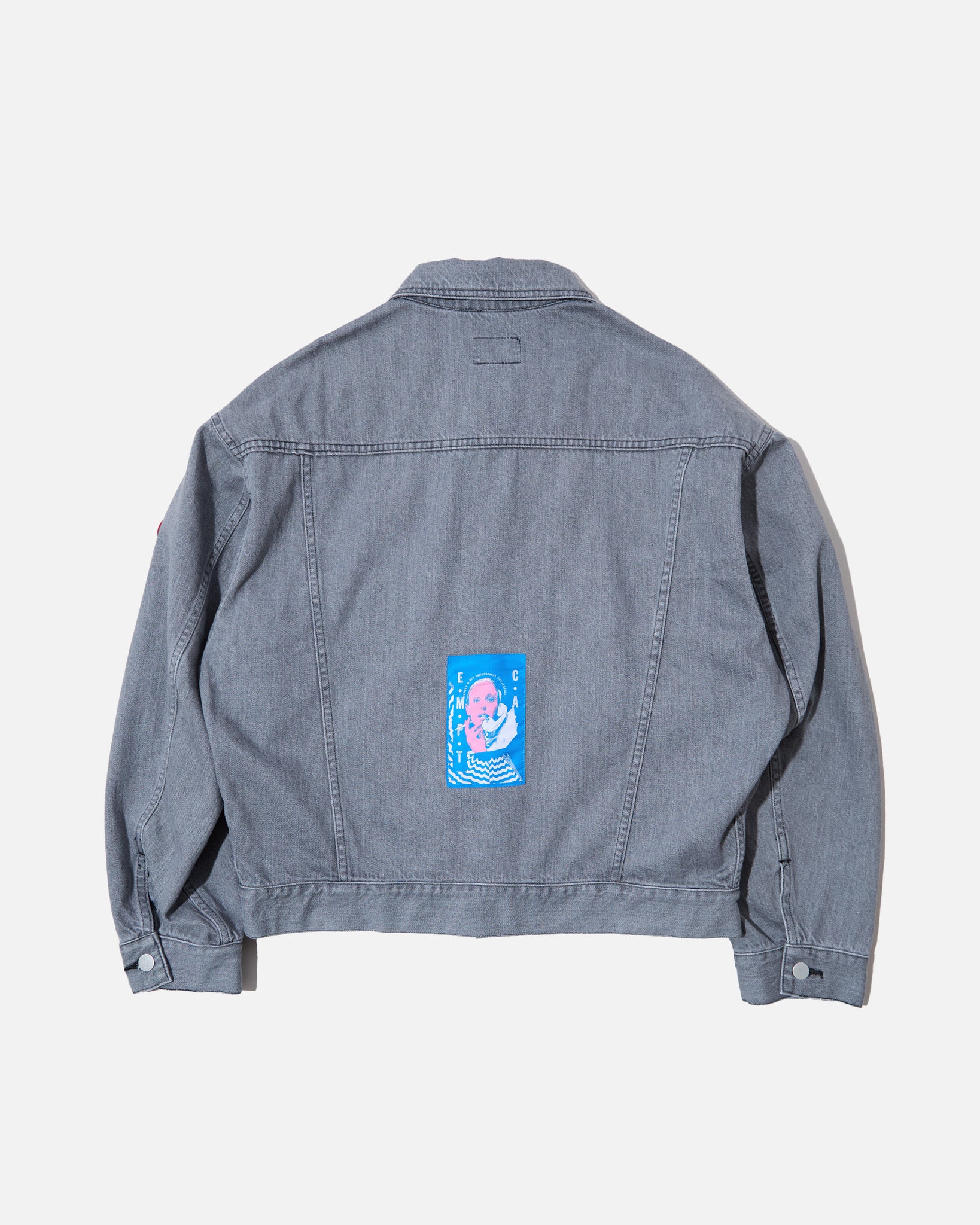 Cav Empt Washed Black Denim Trucker Jacket | Blues Store
