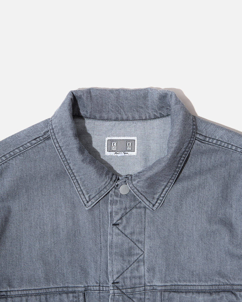 cav empt Washed Black Denim Trucker Jacket blues store www.bluesstore.co