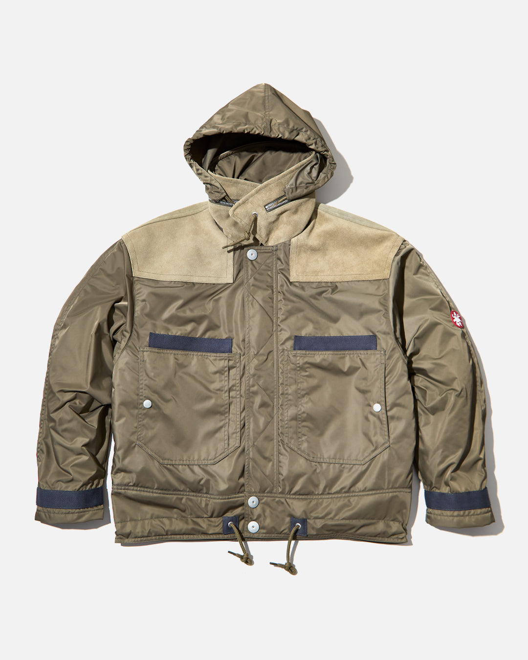 魅力的な価格 Cav Empt Leather Shoulder Bomber Jacket in Khaki | Blues Store ジャケット・アウター
