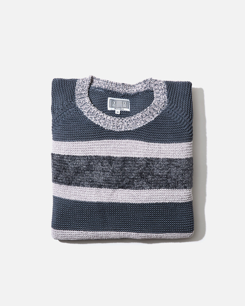 cav empt ss24 3 Colour Stripe Knit in Grey blues store www.bluesstore.co