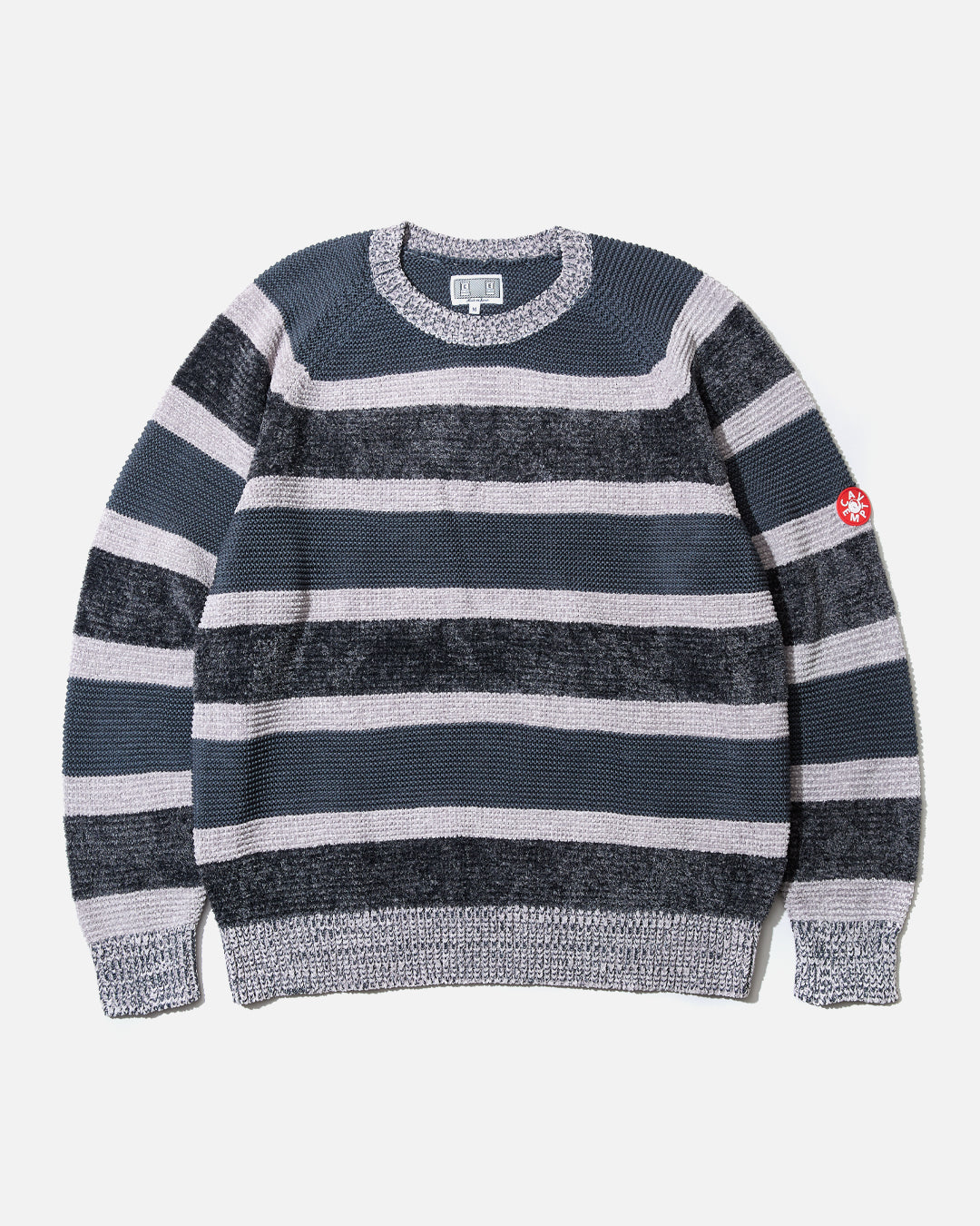Cav Empt 3 Colour Stripe Knit in Grey | Blues Store
