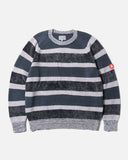 cav empt ss24 3 Colour Stripe Knit in Grey blues store www.bluesstore.co