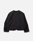 A collarless jacket in Black from Danton's Spring / Summer 2023 collection blues store www.bluesstore.co
