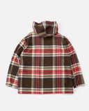 Cagoule Shirt in Brown Cotton Heavy Twill Plaid from the Engineered Garments blues store www.bluesstore.co