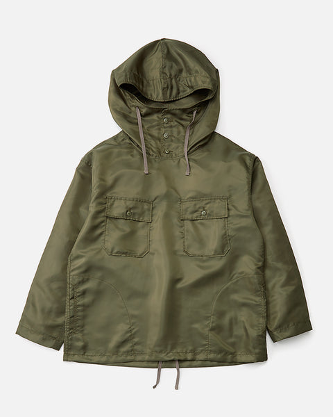 Cagoule Shirt in Olive Drab Polyester Pilot Twill from the Engineered Garments Autumn / Winter 2023 collection blues store www.bluesstore.co