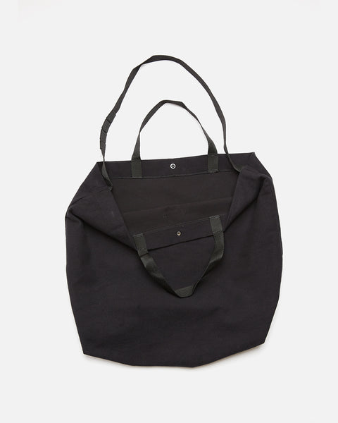 Black cotton moleskin Carry All Tote from Engineered Garments Autumn / Winter 2023 collection blues store www.bluesstore.co