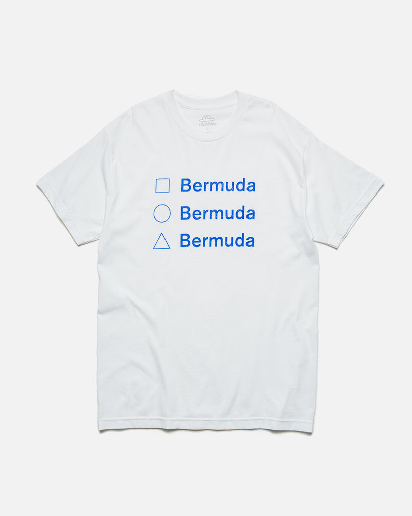 Fountain Bermuda Short Sleeve T-Shirt in White blues store www.bluesstore.co