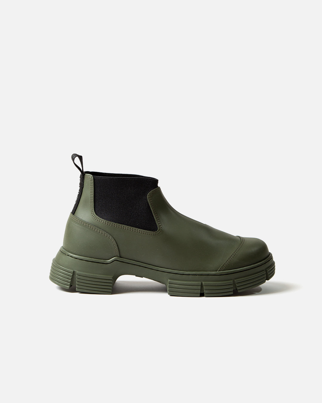 Ganni rubber boots store green