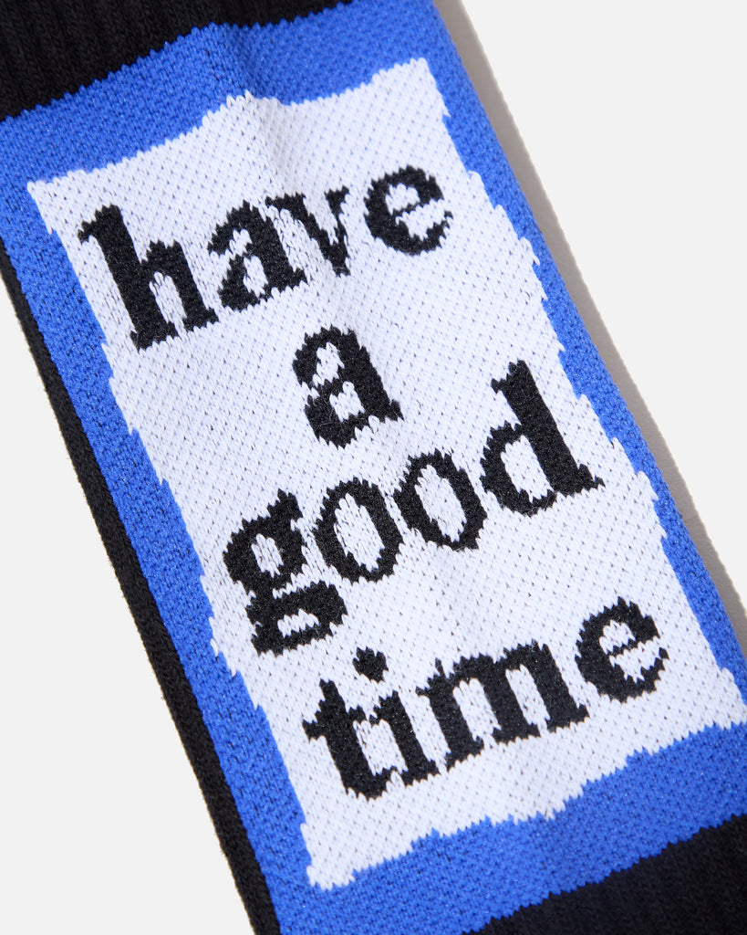 have a good time back blue frame socks in black blues store www.bluesstore.co