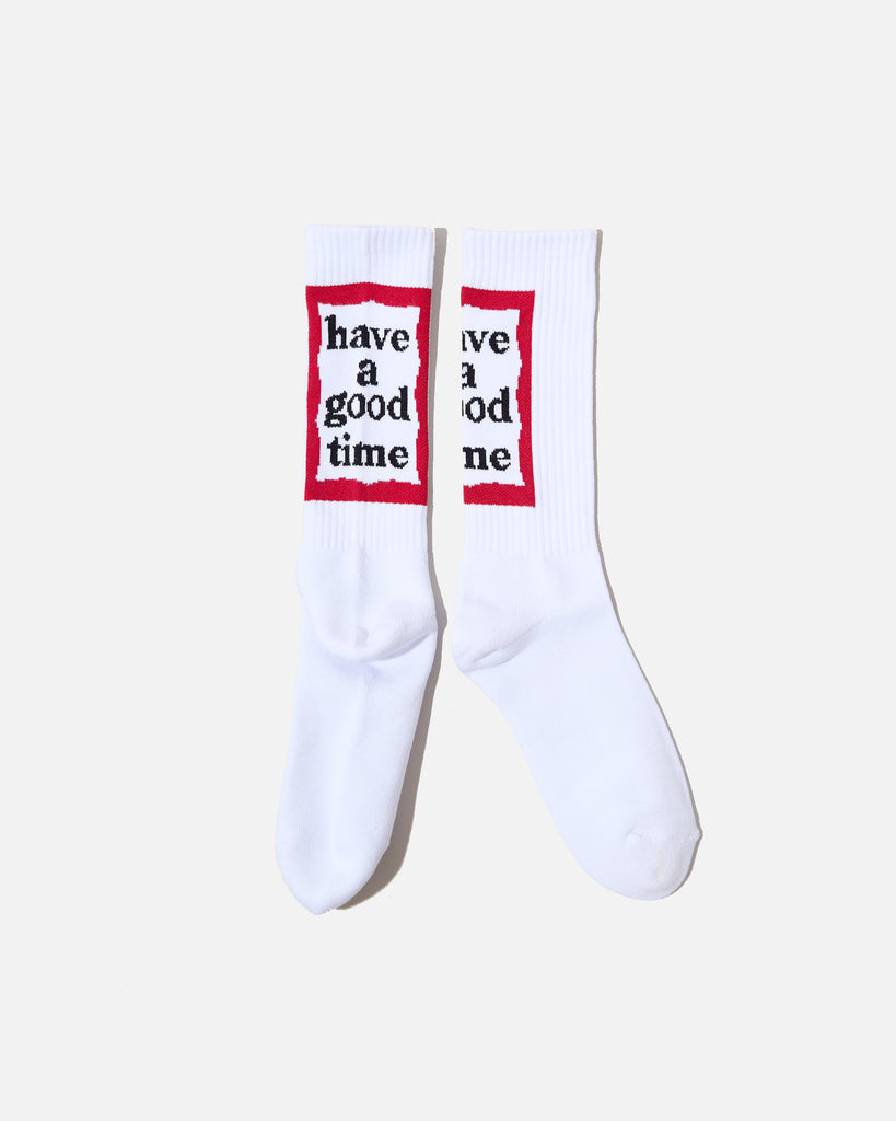have a good time back frame socks in white blues store www.bluesstore.co