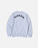 have a good time x HOMERUN Throw Up Man Frame Crewneck FL in Ash Grey blues store www.bluesstore.co