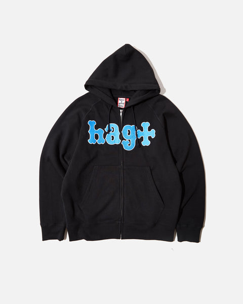 have a good time x HOMERUN Zip Up Hoodie in black blues store www.bluesstore.co