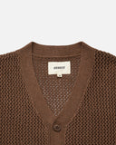 Braid Cardigan in Brown from the Heresy Autumn / Winter 2023 collection blues store www.bluesstore.co