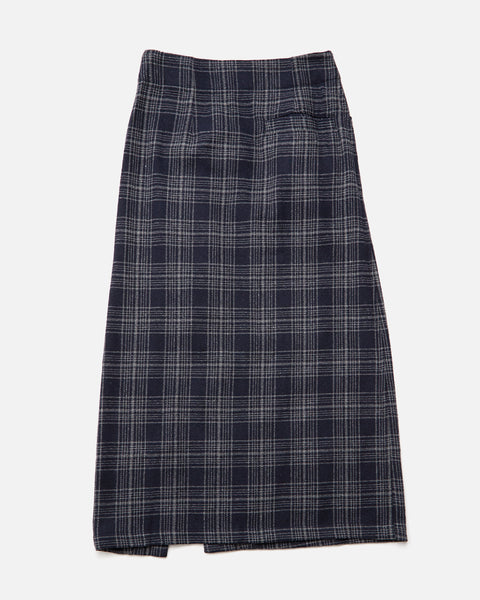 Preceptor Skirt in Navy and White Plaid from the Heresy Autumn / Winter 2023 collection blues store www.bluesstore.co