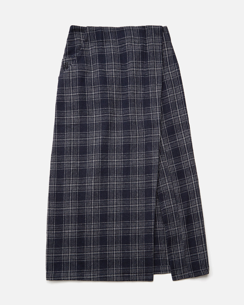 Preceptor Skirt in Navy and White Plaid from the Heresy Autumn / Winter 2023 collection blues store www.bluesstore.co