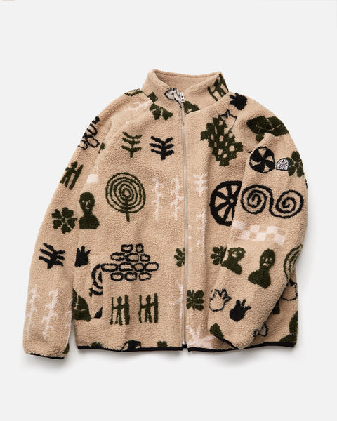 Printed Herdsmen Fleece from the Heresy Autumn / Winter 2023 collection blues store www.bluesstore.co