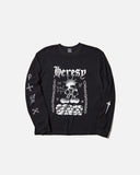 heresy ss25 Fightin' Longsleeve T-Shirt in Black blues store www.bluesstore.co