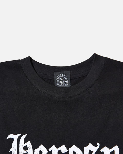 heresy ss25 Fightin' Longsleeve T-Shirt in Black blues store www.bluesstore.co