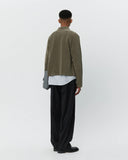 mfpen Leisure Zip Up in Faded Taupe Jersey Cord blues store www.bluesstore.co